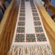 Tablecloth with emproidery in colorful geometrical pattern
